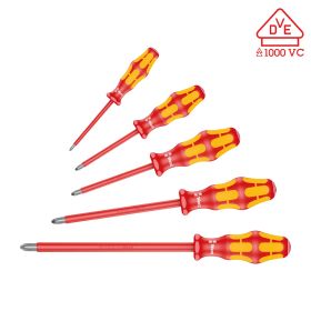 Wera Vde Insulated Phillips Screwdriver Set (5-Pieces)