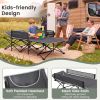 Portable Travel Kid Bed with Guardrail for Outdoor Indoor